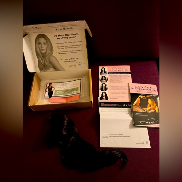 Daisy Fuentes secret hair extension + free extension, Clip in Bangs & Bun🔥🔥🔥 - Picture 4 of 15